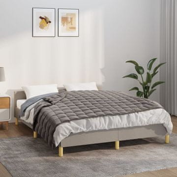 Vidaxl vidaXL Obtežena odeja, siva, 120x180 cm, 5 kg, blago