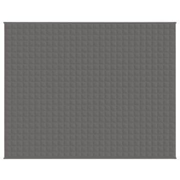 Vidaxl Obtežena odeja siva 235x290 cm 15 kg blago