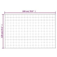 Vidaxl Obtežena odeja modra 120x180 cm 9 kg blago