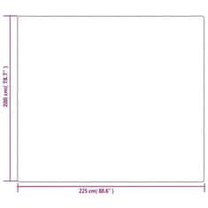 Vidaxl Obtežena odeja s prevleko siva 200x225 cm 9 kg blago