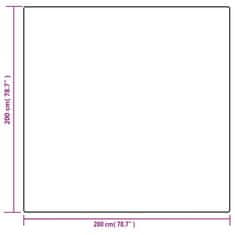 Vidaxl Obtežena odeja s prevleko siva 200x200 cm 9 kg blago