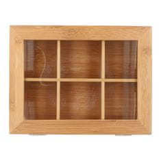 Homla BAMBOU Zapiralni organizator 21x16x8 cm