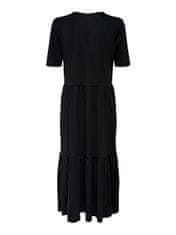 Jacqueline de Yong Ženska obleka JDYDALILA Loose Fit 15195291 Black (Velikost M)