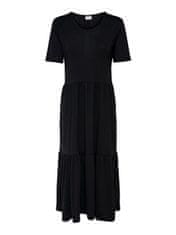 Jacqueline de Yong Ženska obleka JDYDALILA Loose Fit 15195291 Black (Velikost S)