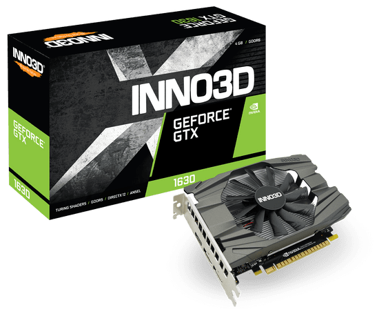 inno3D GeForce GTX 1630 Compact grafična kartica, 4 GB GDDR6 (N16301-04D6-1177VA19)