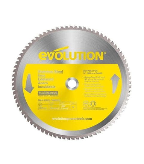 Evolution Žagin list, 355mm, 90 zob, TCT, za nerjaveče jeklo