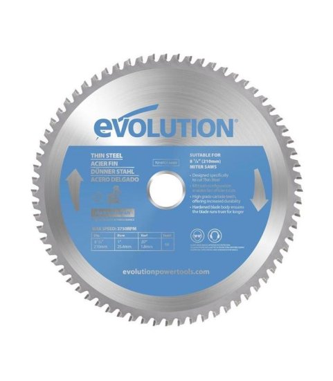 Evolution Žagin list, 210mm, 68 zob, za tanko jeklo