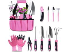 M.A.T Group set vrtnega orodja 11 kosov roza barve