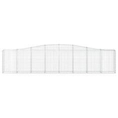 Vidaxl Obokane gabion košare 7 kosov 400x30x80/100 cm cinkano železo