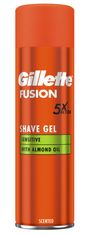 Gillette Fusion Sensitive gel za britje, 200 ml