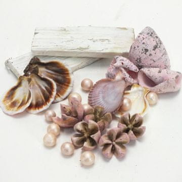 Rayher.	 Dekoracija Mediteran natur, pink