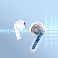 Joyroom TWS brezžične ENC slušalke vodoodporne IPX4 Bluetooth 5.3 bele barve