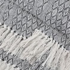 Homla Odejo HIMMEL belo-črni vzorec 130x170 cm