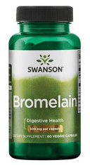 Swanson Swanson Bromelain (Bromelin), 500 mg, 60 rastlinskih kapsul