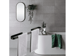 Verkgroup Aluminijasti stenski obešalnik za brisače – držalo 30cm