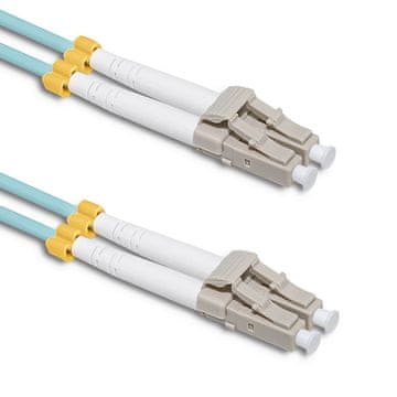 Qoltec optični patchcord LC/UPC - LC/UPC | večmodni | 50/125 | OM3 | dupleks | 2 m