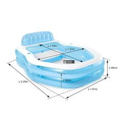 Intex Družinski bazen INTEX 57186 SWIM CENTER SUNSHADE 229x191x135 cm