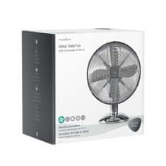 Northix Namizni ventilator s 3 hitrostmi - Chrome 