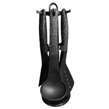 Northix Kuhinjske posode s stojalom - črne