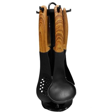 Northix Kuhinjski pribor s stojalom - les