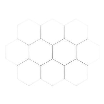 Northix Šesterokotna stenska razsvetljava - 10 modulov