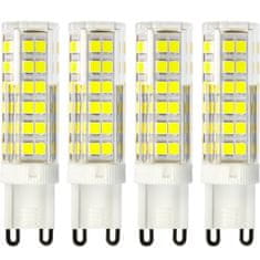 LUMILED 4x LED žarnica G9 CAPSULE 10W = 75W 970lm 6000K Hladno bela 360°