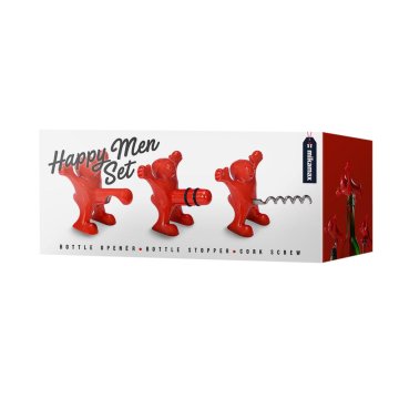 Northix Odpirač za steklenice in vino - Happy Men