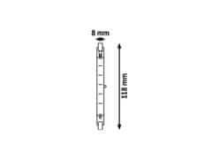 Rabalux Halogenska žarnica, 1754 R7s 118mm 120W 2220lm 2700K