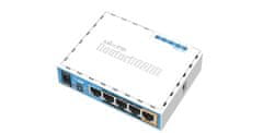 Mikrotik Mikrotik hAP White PoE - brezžični usmerjevalnik z integrirano anteno, 5 Ethernet priključki, optimalna energijska učinkovitost