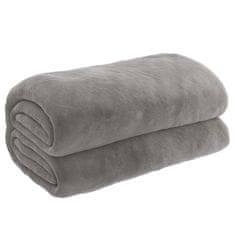Vidaxl Obtežena odeja s prevleko siva 200x220 cm 9 kg blago