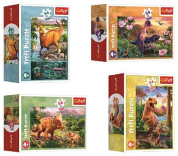 Trefl Minipuzzle 54 kosov Dinozavri 4 vrste