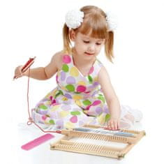Viga Toys Leseno krosno Tkalska delavnica Montessori komplet za tkanje