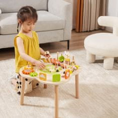 Viga Toys Izobraževalna miza za dejavnosti Piramidne cimbale Senzorični Montessori