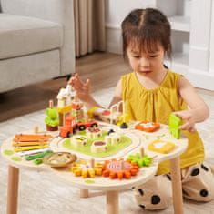 Viga Toys Izobraževalna miza za dejavnosti Piramidne cimbale Senzorični Montessori