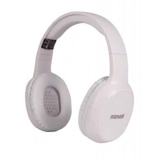 Maxell Bluetooth naglavne slušalke Maxell BASS z mikrofonom bele