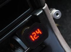 BIGSTREN LCD voltmeter Merilnik napetosti avtomobilske baterije 12-24V ISO 961