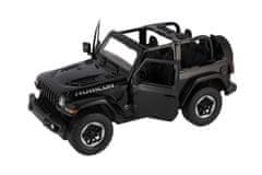 Teddies Avto RC Jeep Wrangler Rubicon RASTAR črna plastika 29cm 2,4GHz daljinski upravljalnik na baterijo. 44x19cm