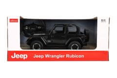Teddies Avto RC Jeep Wrangler Rubicon RASTAR črna plastika 29cm 2,4GHz daljinski upravljalnik na baterijo. 44x19cm