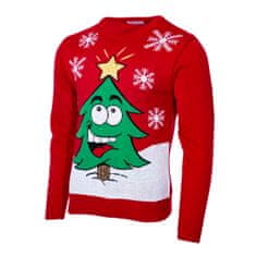 Wayfarer Pulover z božičnim motivom Xmas Tree rdeča M