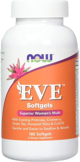 NOW Foods Multi Vitamins Eve, multivitamin za ženske, 180 mehkih kapsul