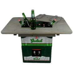 Vidaxl Mizna plošča za zaboj za pivo siva
