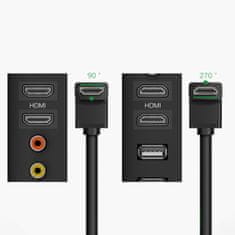 Ugreen HD103 kabel HDMI 4K 1m, črna