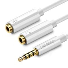 Ugreen AV134 splitter kabel 3.5mm jack / 2x 3.5mm jack M/F, belo