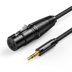 Ugreen AV182 avdio kabel 3.5mm mini jack / XLR 1m, črna