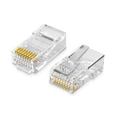 Ugreen NW110 100x priključek RJ45 8P8C Cat5, prozoren