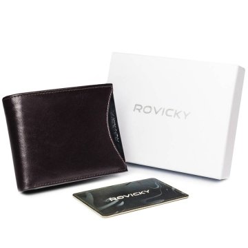 Rovicky Moška denarnica Arana temno rjava