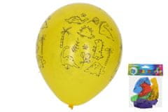 Napihljiv balon 30 cm - komplet 5 kosov, Dinozavri