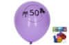 Napihljiv balon 30 cm - komplet 5, s številko 50