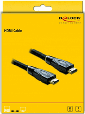 Delock kabel, HDMI, z mrežno povezavo, 3m, črn (82738)