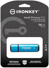 Kingston Ironkey USB ključ, 16GB (IKVP50C/16GB)